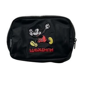 lululemon athletica x Disney Black Belt Bag with Mickey Mouse Design